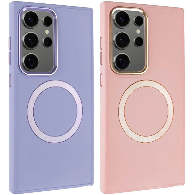 TPU чехол Bonbon с металлическими кнопками та MagSafe на Samsung Galaxy S24 Ultra фото 2 из 2