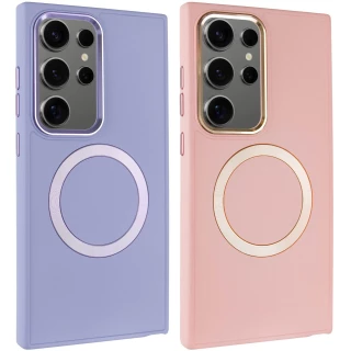 TPU чехол Bonbon с металлическими кнопками та MagSafe на Samsung Galaxy S24 Ultra