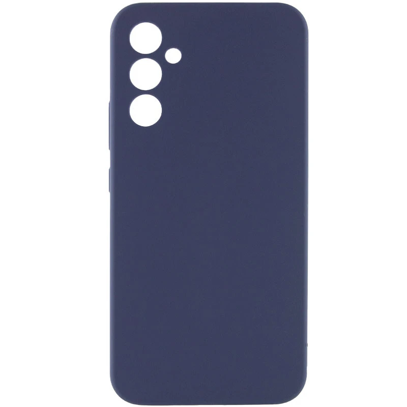 Чехол Silicone Case Lakshmi Premium з закритою камерою на Samsung Galaxy A34 5G – Темно-синий / Midnight blue. Фото 2 из 10