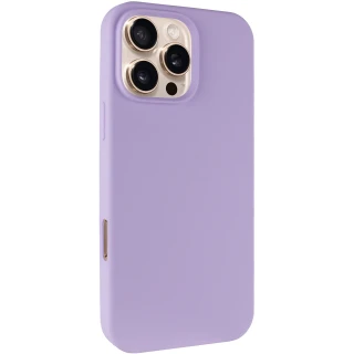 Чохол з закритим низом Silicone Case на Apple iPhone 16 Pro Max — Бузковий / Lilac