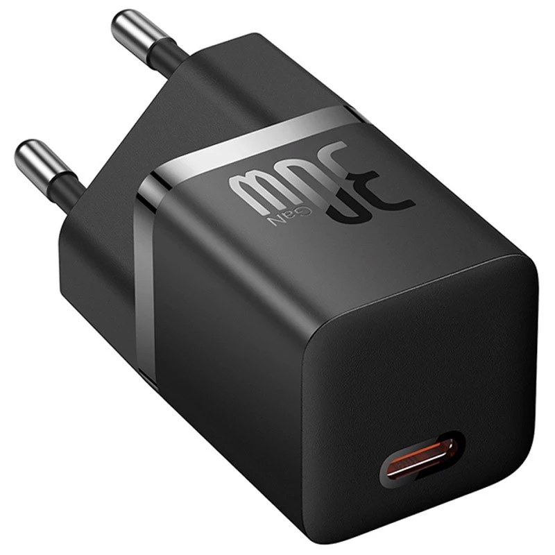 МЗП Baseus GaN5 Fast Charger (mini) 30W (1USB-C) + кабель Type-C to Type-C (P10110902) – Cluster Black. Фото 5 з 7