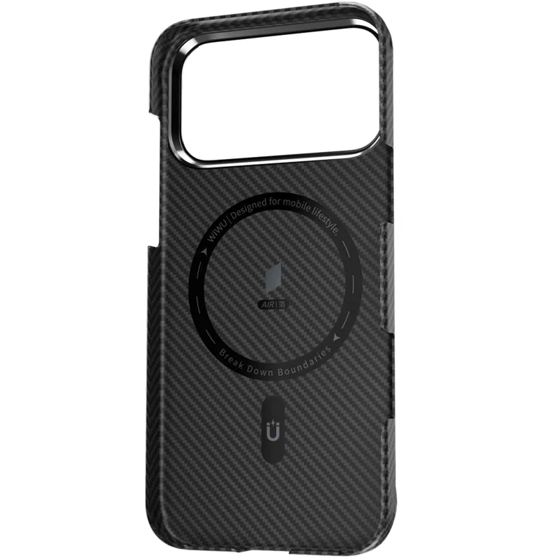 Арамідний чохол WiWU Aramid Air series для Apple iPhone 17 Pro (6.3") – Black. Фото 3 з 6