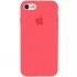 Чехол Silicone Case с закрытым низом для Apple iPhone 6/6s (4.7") – Арбузный / Watermelon red. Фото 1 из 1