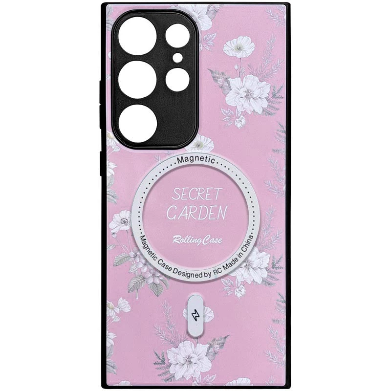 TPU+PC чохол Secret Garden with MagFit для Samsung Galaxy S24+ – Pink. Фото 2 з 12