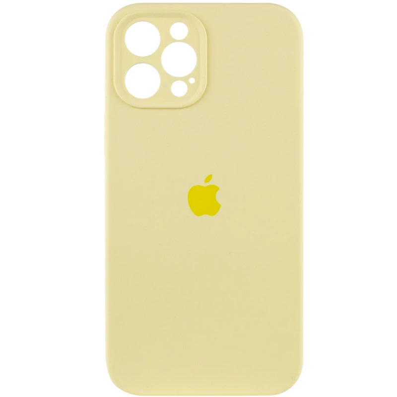 Чехол Silicone Case с защитой камеры для Apple iPhone 12 Pro (6.1") – Желтый / Mellow Yellow. Фото 2 из 7