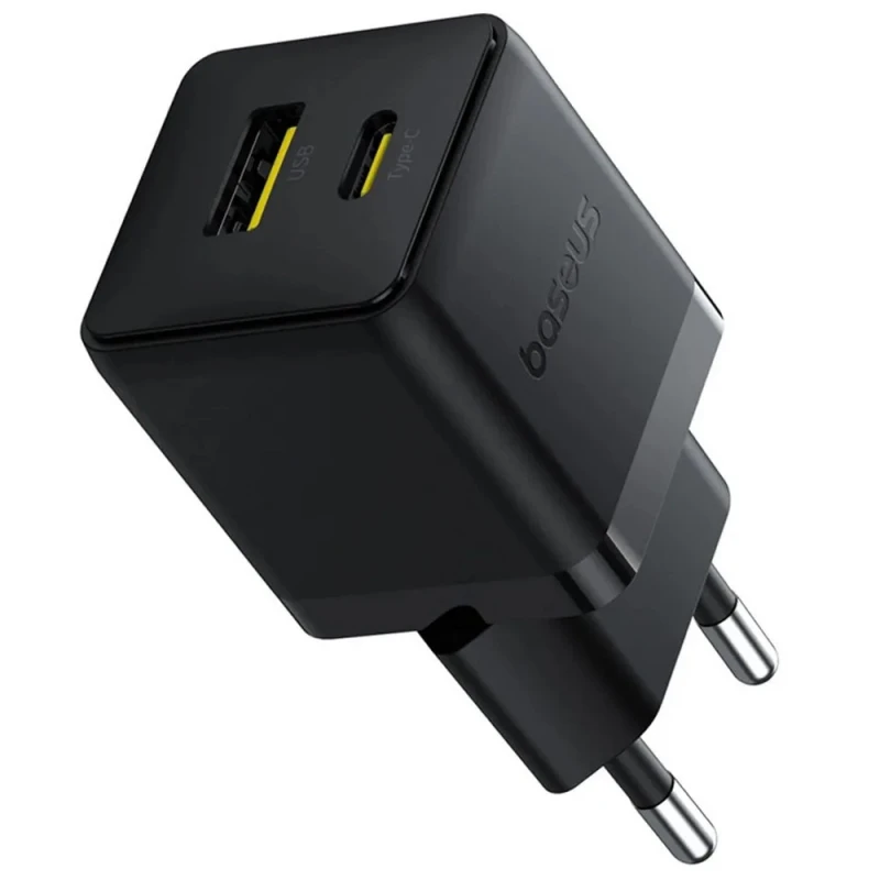 МЗП Baseus Palm Fast Charger 30W (1USB-A/1C) (P1011160A) – Cluster Black. Фото 3 з 6