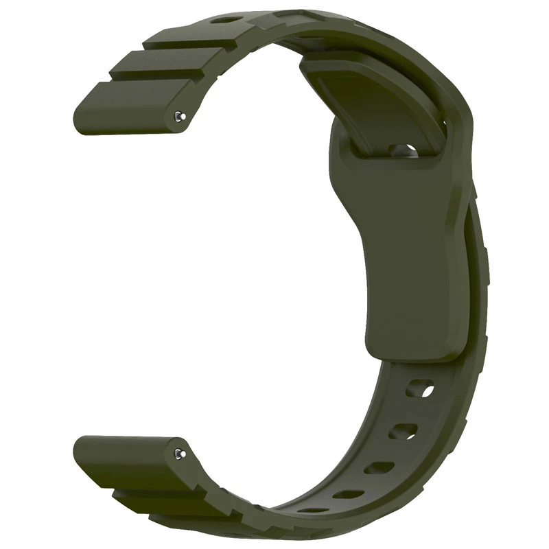 Силіконовий ремінець Defense для Smart Watch 20mm – Dark Olive. Фото 3 з 3