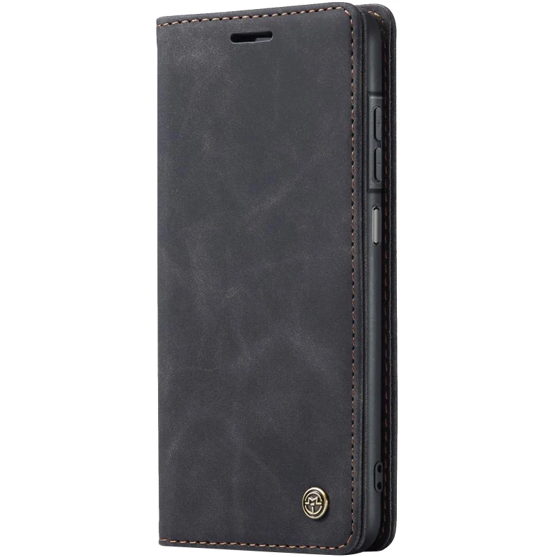 Шкіряний чохол-книжка CaseMe Velvet Nubuck для Samsung Galaxy A17 4G/5G – Black. Фото 1 з 4
