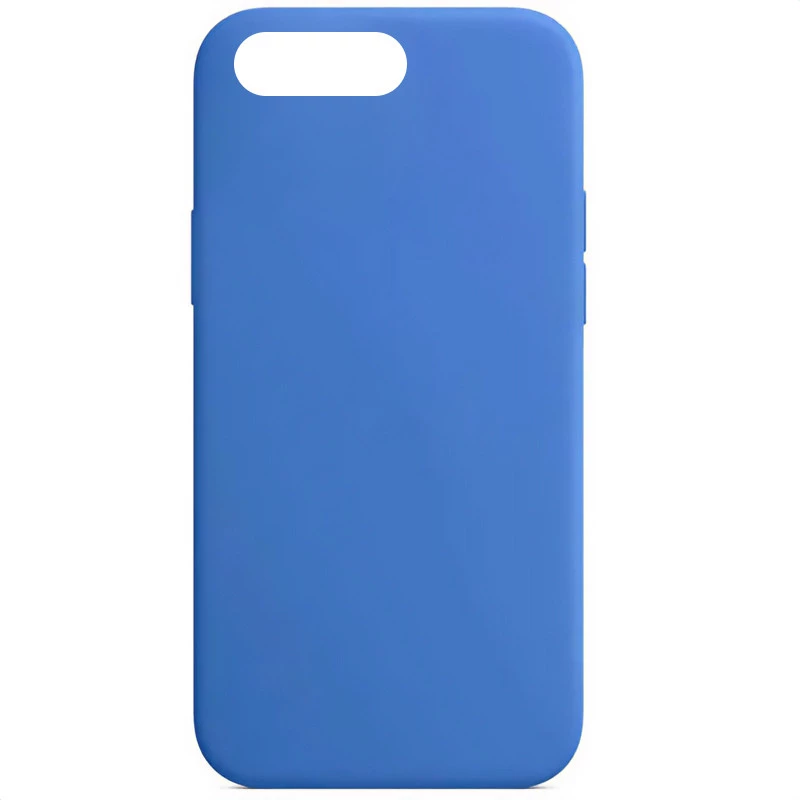 Чохол з закритим низом Silicone Case на Apple iPhone 7 plus / 8 plus – Синій / Capri Blue. Фото 1 з 1