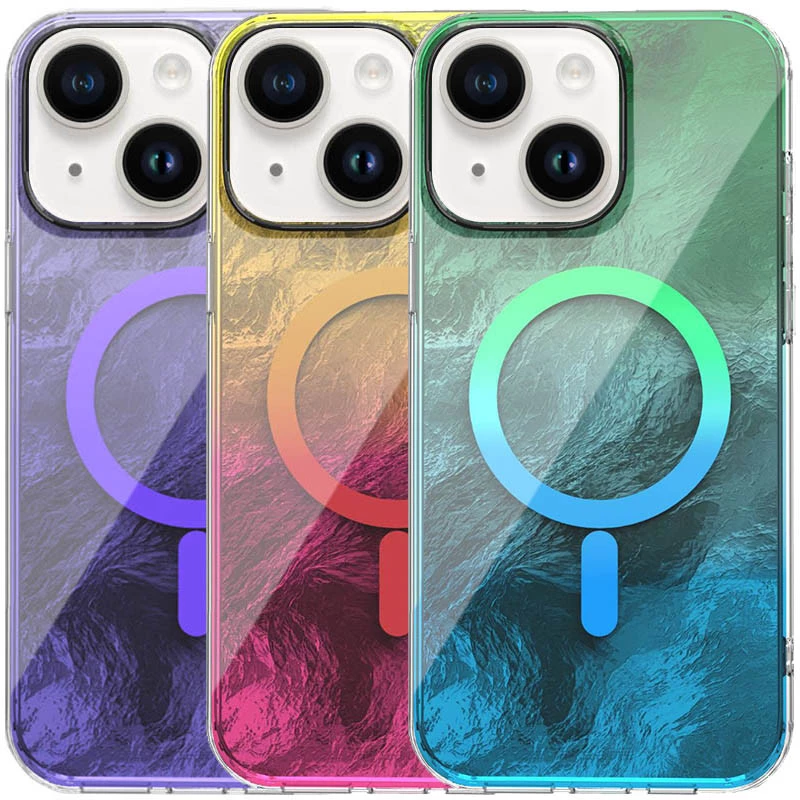 Силиконовый чехол Shiny Mountain (MagFit) для Apple iPhone 13 (6.1") фото 1 из 5