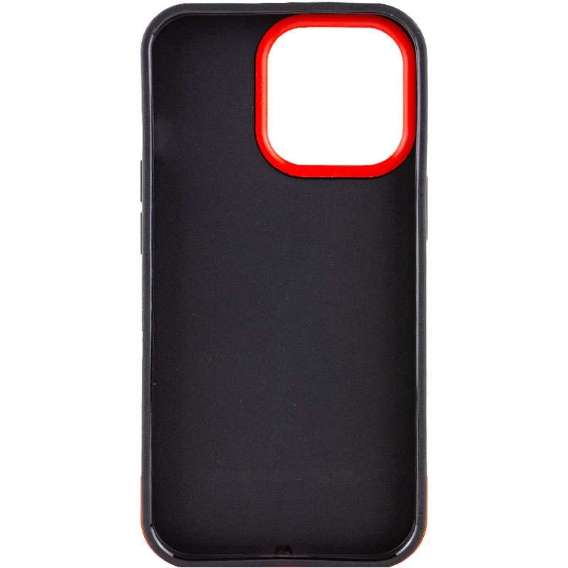 Двоколірний чохол Bichromatic на Apple iPhone 13 Pro Max (6.7") – Black / Red. Фото 2 з 5