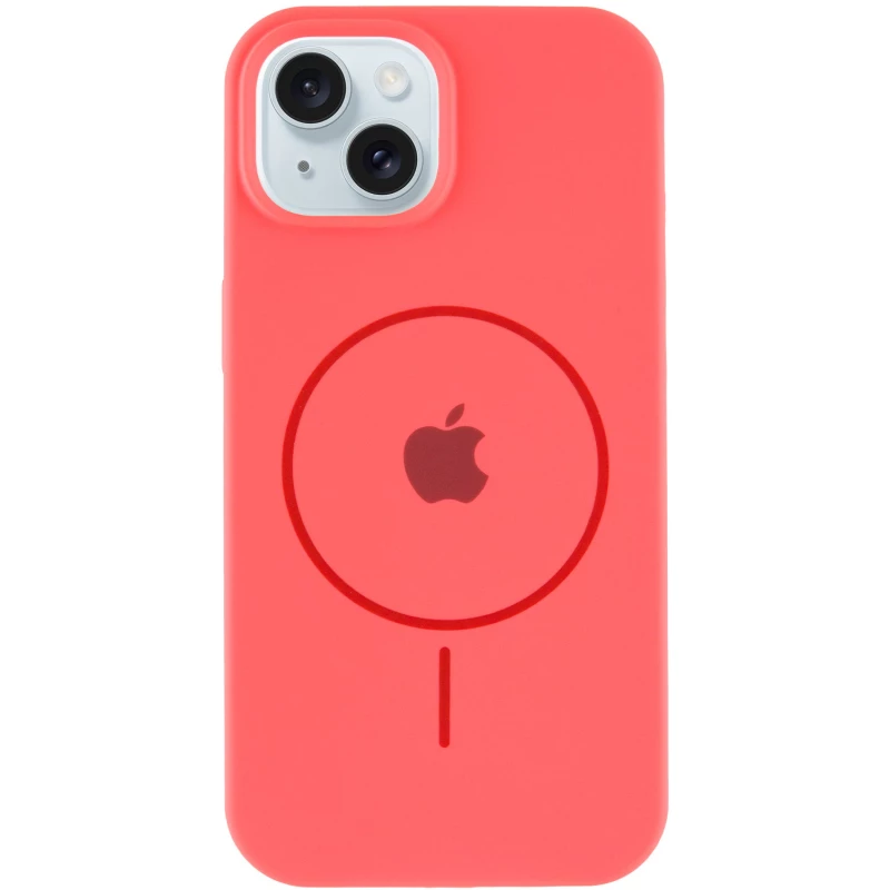 Чохол Silicone Armor Max with MagSafe для Apple iPhone 14 Plus (6.7") – Кавуновий / Watermelon red. Фото 3 з 6