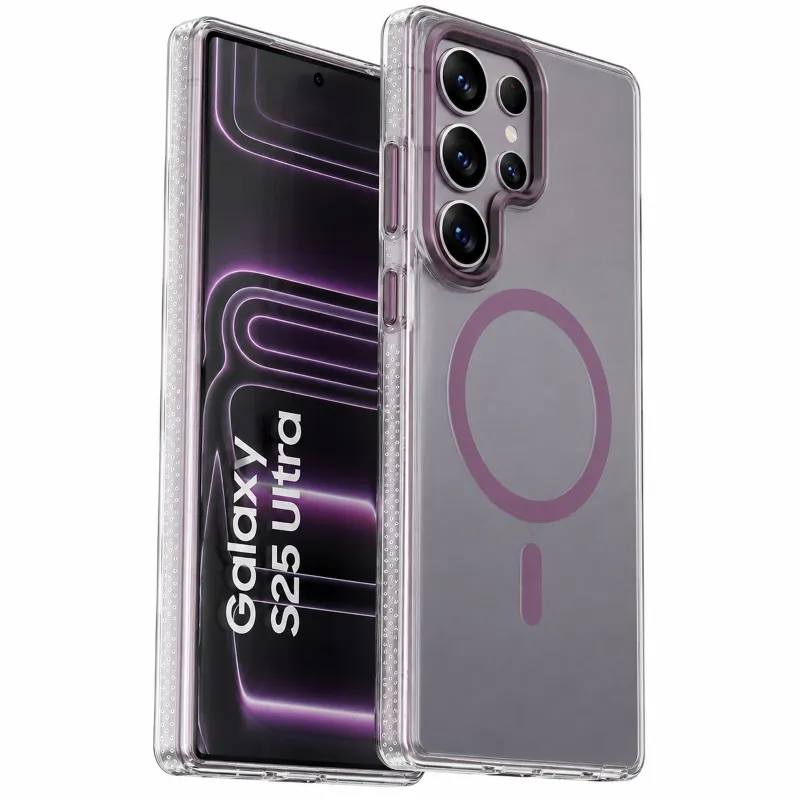 Чехол TPU+PC Puloka Resplendent with Magnetic Fit для Samsung Galaxy S25 Ultra – Purple. Фото 1 из 6