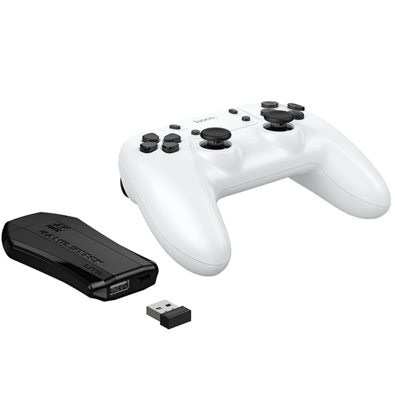 Игровая приставка Hoco GA31 + два беспроводных геймпада for PC – White. Фото 5 из 6