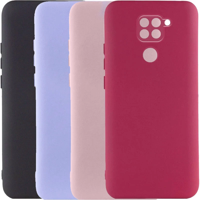 Кольоровий силіконовий чохол GETMAN із закритою камерою для Xiaomi Redmi Note 9 / Redmi 10X фото 2 з 2