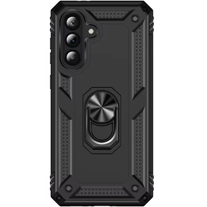 Протиударний чохол Serge Ring з кільцем на Samsung Galaxy A57 5G – Чорний. Фото 5 з 8