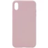 Чохол з закритим низом Silicone Case на Apple iPhone X (5.8") – Рожевий / Pink Sand. Фото 1 з 3