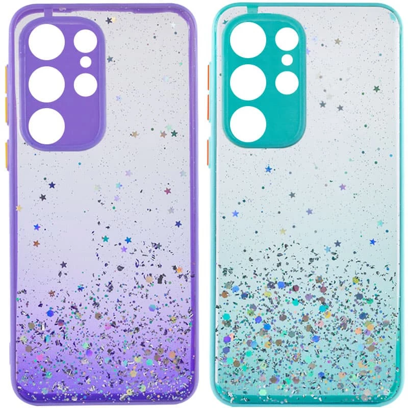 Чехол с блестками и защитой камеры для Samsung Galaxy S22 Ultra фото 2 из 3
