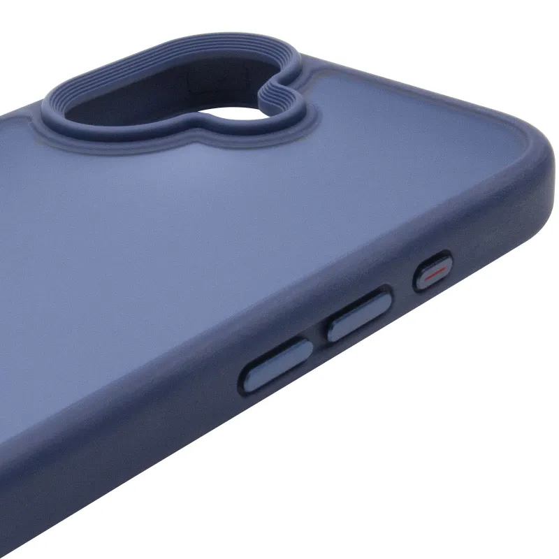 TPU+PC с металлическими кнопками для Apple iPhone 16 – Синий / Navy Blue. Фото 7 из 12