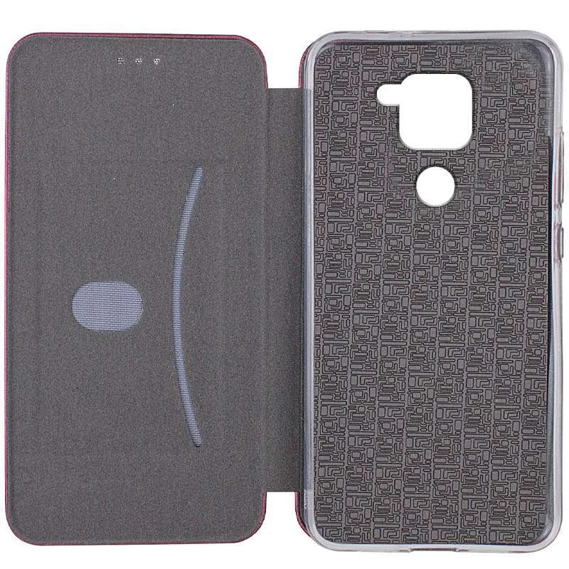 Чохол-книжка класичний на Xiaomi Redmi Note 9 / Redmi 10X – Бордовий. Фото 5 з 5