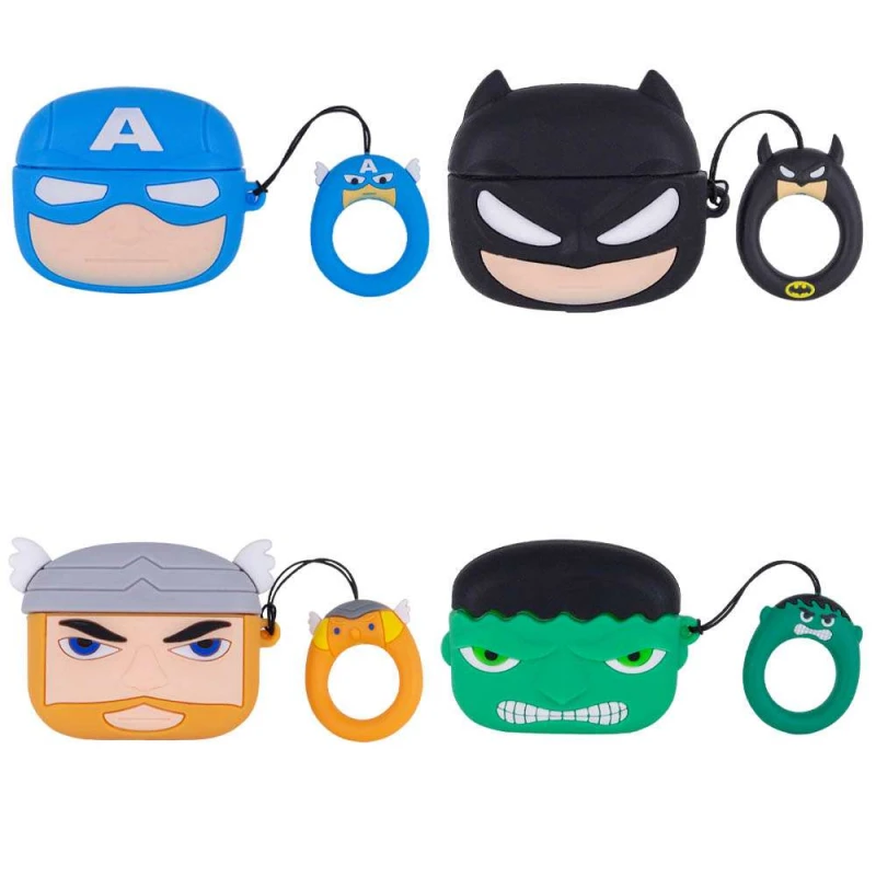 

Силіконовий футляр Marvel & DC series для навушників AirPods Pro + кільце
