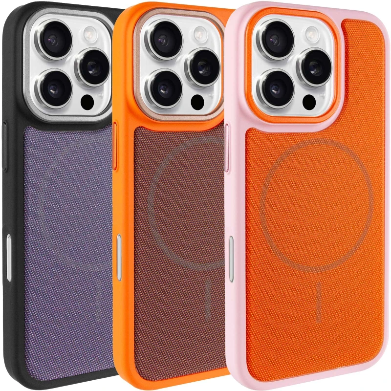 Чохол TPU TechWoven Hybrid with MagSafe для Apple iPhone 16 Pro Max фото 2 з 2