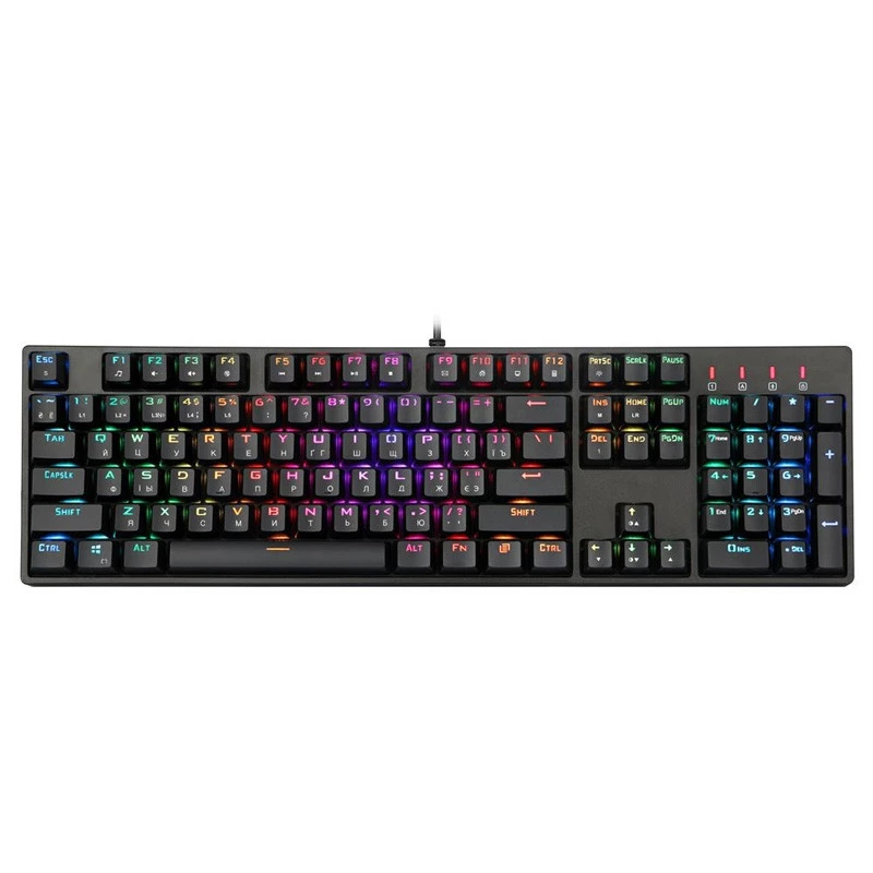 Ігрова клавіатура 1stPlayer DK5.0 RGB Outemu Blue USB (DK5.0-BL) – Black. Фото 2 з 6