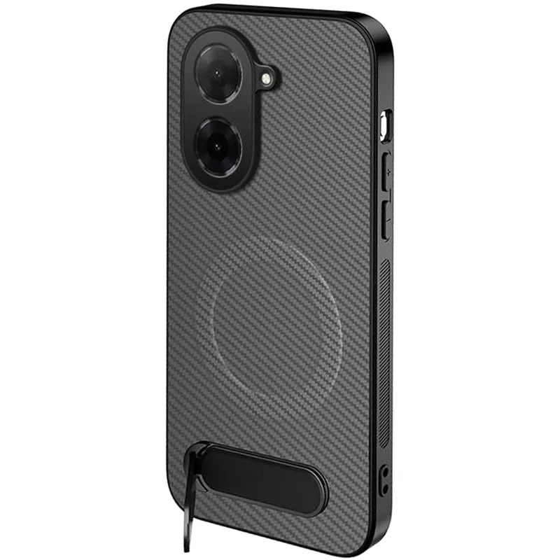 TPU+PC чохол Carbon Kickstand Magnetic Case для Xiaomi Redmi A5 (Europe version) – Grey. Фото 1 з 2