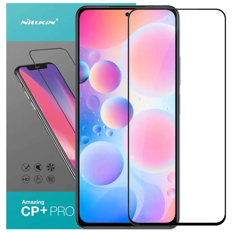 

Защитное стекло Nillkin (CP+PRO) для Xiaomi Redmi K40 / K40 Pro / K40 Pro+ / Poco F3 (Черный), Чорний