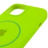 Чохол Silicone Armor Max with MagSafe для Apple iPhone 15 Plus (6.7") – Салатовий / Neon green. Фото 5 з 6