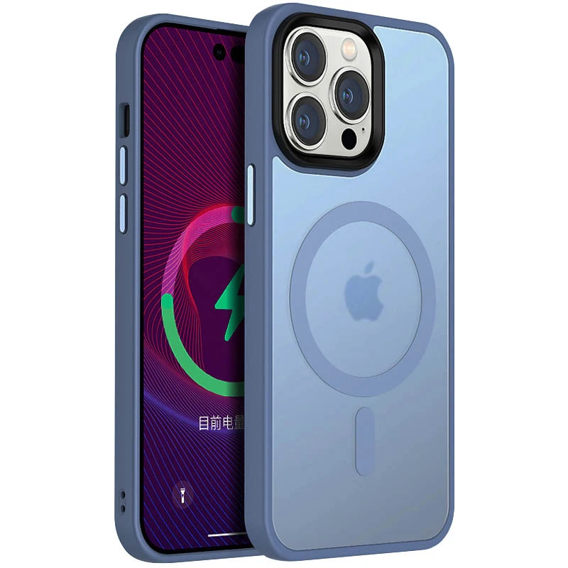 Чохол Ummi Colorful with MagSafe для Apple iPhone 12 Pro Max (6.7") – Блакитний / Sierra Blue. Фото 1 з 1