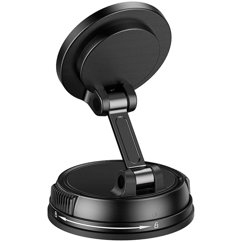 Автотримач з БЗП WIWU CH-326 Universal Vacuum Suction Magnetic 15W – Black. Фото 3 з 8