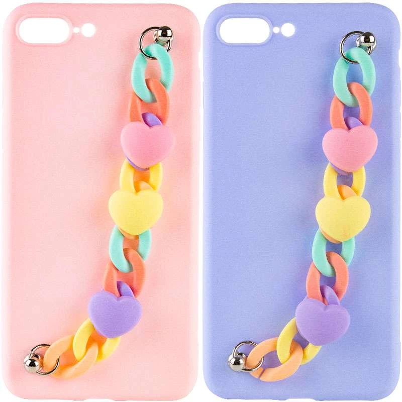 Чехол Heart с цепочкой для Apple iPhone 7 plus / 8 plus фото 1 из 1