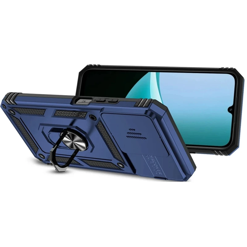 Удароміцний чохол Ummi Camshield Serge Ring (in box) для Xiaomi Redmi 15C (Global) – Синій / Navy. Фото 2 з 3