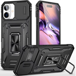 Ударопрочный чехол Square Ring c шторкой на камеру для Apple iPhone 17 (6.3") фото 1 из 1