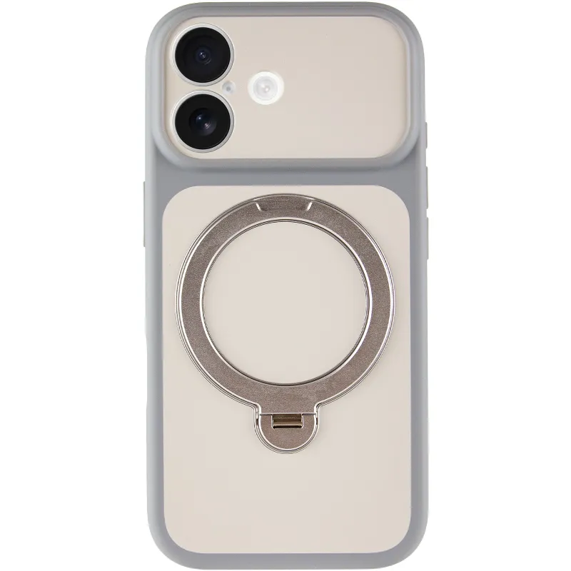 Чехол Ummi Full Camera with Magnetic Fit HQ Ring для Apple iPhone 17 (6.3") – Grey. Фото 3 из 8