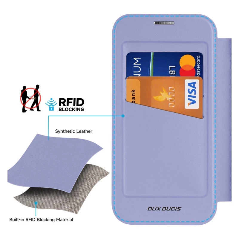 Чохол книжка Dux Ducis з MagSafe на Apple iPhone 16 – Purple. Фото 3 з 6