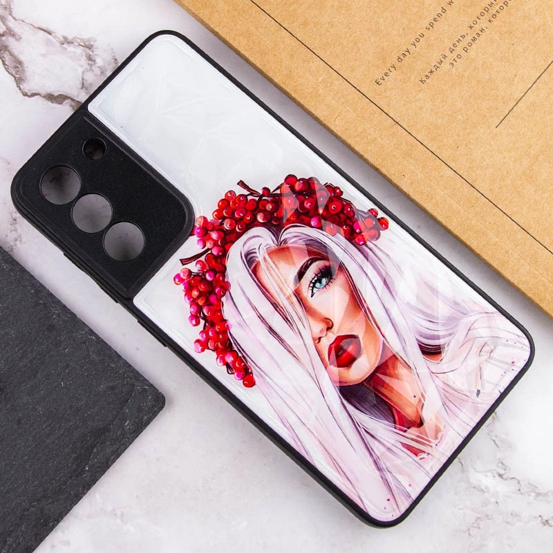Скляний чохол Prisma Ladies на Samsung Galaxy S22 – Ukrainian Girl. Фото 4 з 5