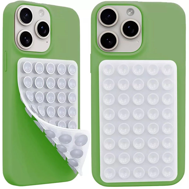 Держатель-присоска для телефона Double Side Silicone 100*64мм – White. Фото 1 из 3