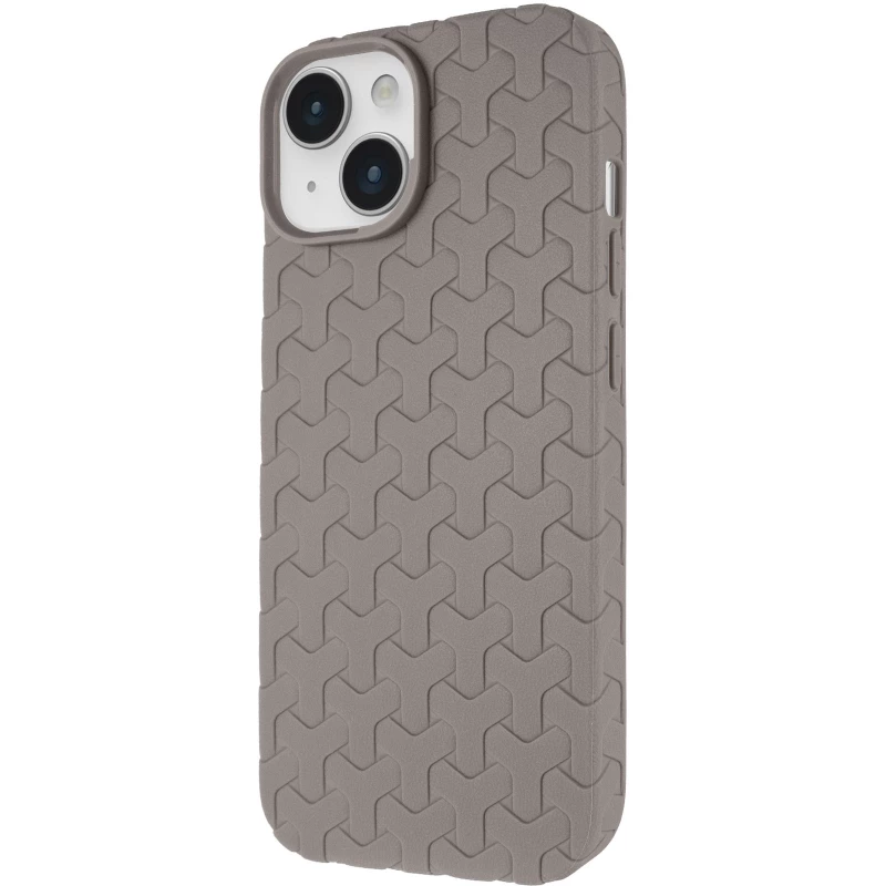 TPU чохол плетенка на Apple iPhone 15 (6.1") – Grey. Фото 2 з 8