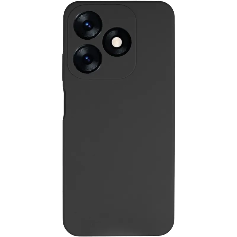 Чохол Silicone Case Lakshmi Premium із закритою камерою для TECNO Spark 10 – Чорний / Black. Фото 3 з 7
