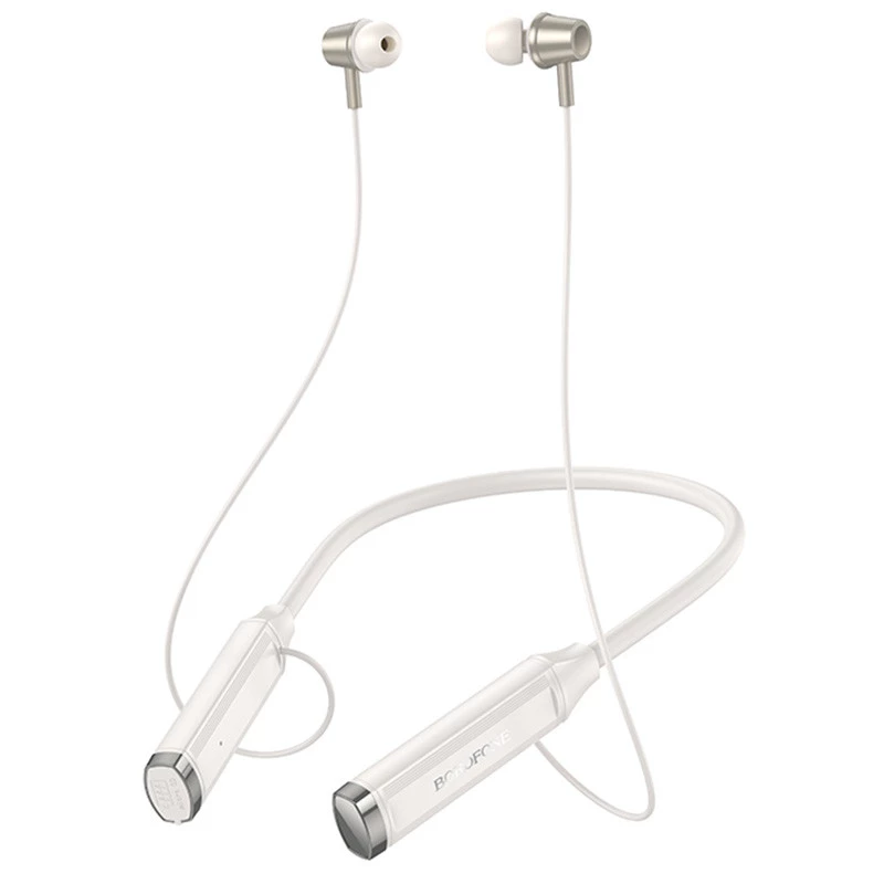 

Bluetooth навушники Borofone BE66 Motor neck-mounted (Biege)