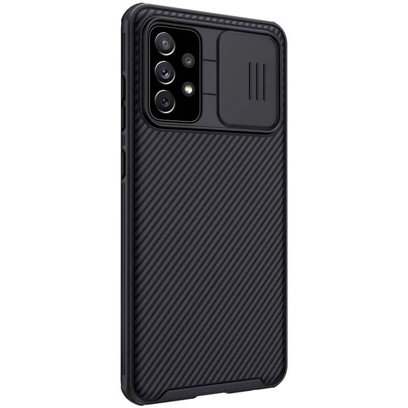 Карбована накладка Nillkin зі шторкою для камери на Samsung Galaxy A52 4G / A52 5G – Чорний / Black. Фото 5 з 8