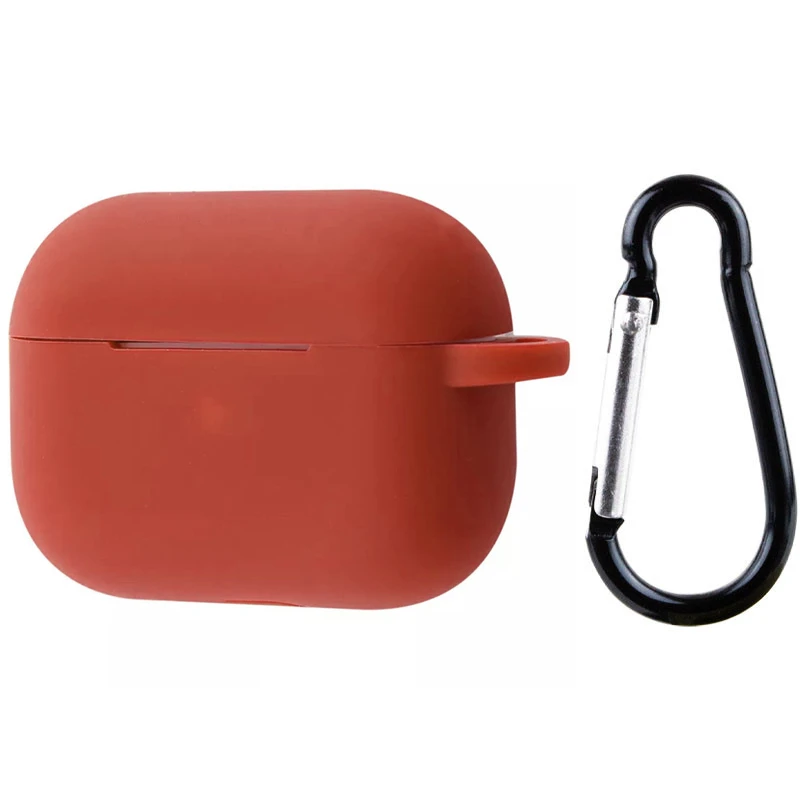 Силіконовий футляр для навушників AirPods Pro 2 – Бордовий / Plum. Фото 2 з 2