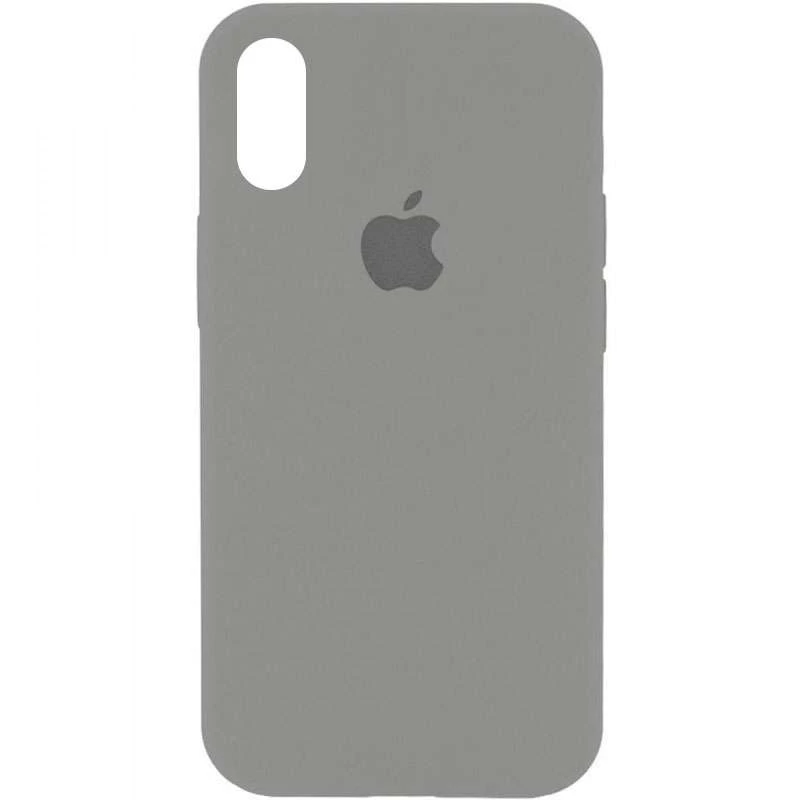 

Чехол Silicone Case с закрытым низом для Apple iPhone XS (5.8") (Серый / Pewter), Сірий / pewter