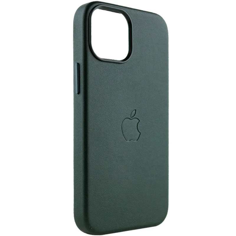 Кожаный чехол Silicone Case Premium с MagSafe для Apple iPhone 14 Plus (6.7") – Forest Green. Фото 3 из 8
