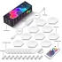 Модульный настінний світильник LED RGB 5V соты SAL-011B 10pcs Bluetooth USB with app – White. Фото 6 з 7