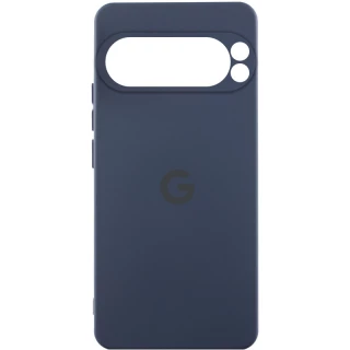 Чехол Silicone Case Lakshmi Premium L с закрытой камерой для Google Pixel 9 Pro — Темно-синий / Midnight blue