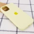 Чохол Silicone Case з закритим низом на Apple iPhone 12 (6.1") – Жовтий / Mellow Yellow. Фото 2 з 3