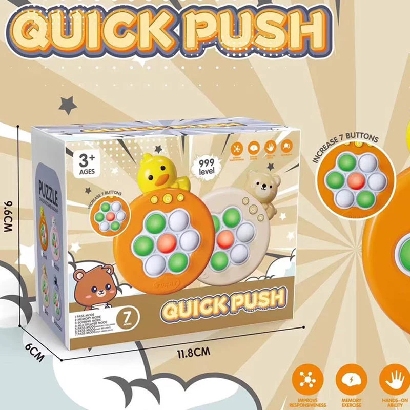 Портативна гра Pop-it Speed Push Game Ver.6 – Bear. Фото 5 з 5
